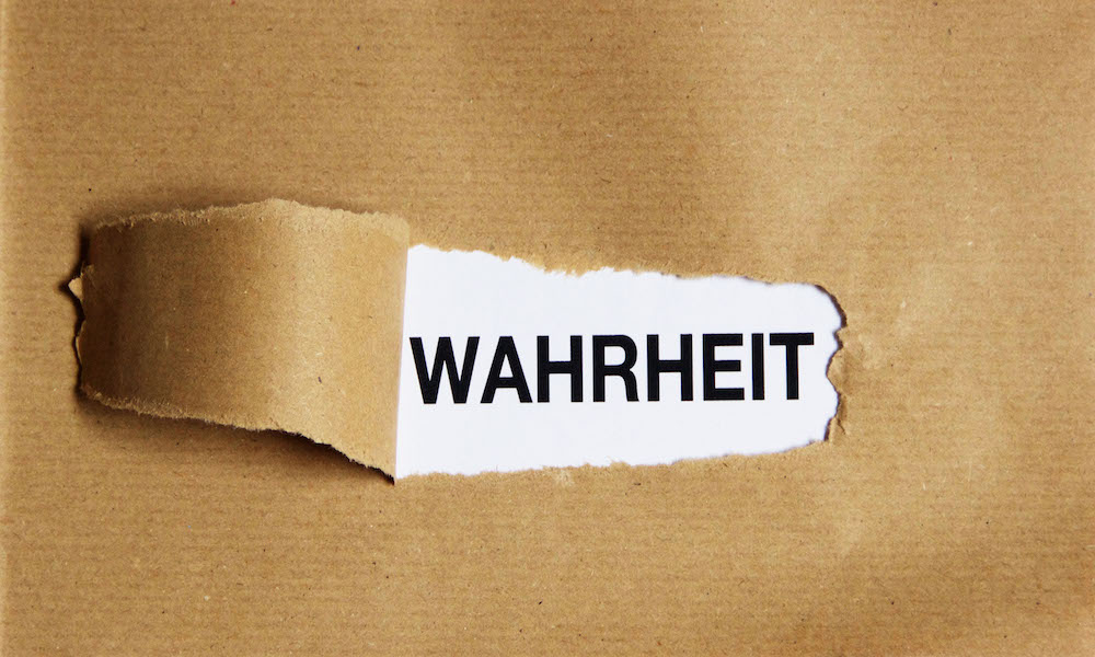 Viele Menschen trauen sich nicht die Wahrheit zu sagen.